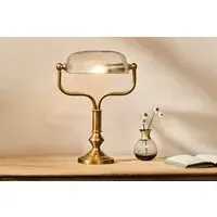 Ulani Vintage Desk Lamp - Antique Brass, Glass