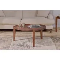 Umar Coffee Table - Dark Brown, Mango Wood