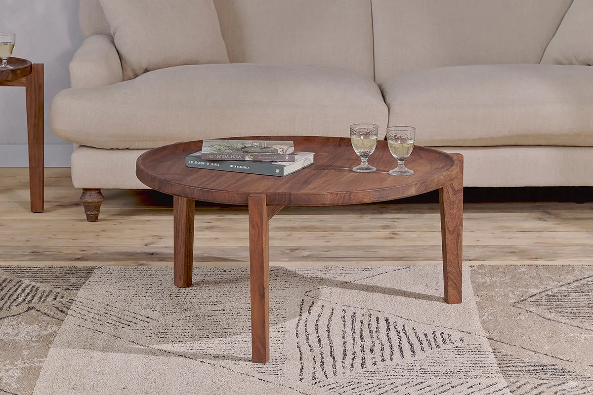 Umar Coffee Table - Dark Brown, Mango Wood