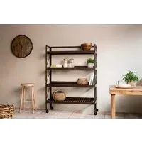 Umi Extra Large Iron Shelf Unit - Rust