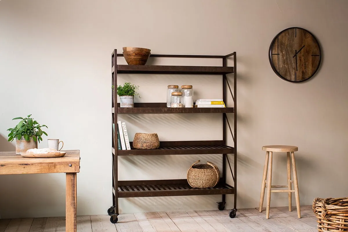 Umi Extra Large Iron Shelf Unit - Rust image