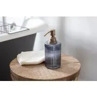 Valeska Recycled Glass Soap Dispenser - Grey Smoke