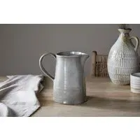 Valinha Large Earthenware Jug - Grey