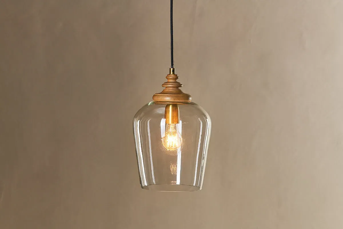 Varuna Pendant Lamp - Natural, Mango Wood image