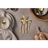 Veeta Cutlery Set of 16 - Brushed Gold