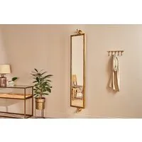 Visala Full Length Swivel Wall Mirror - Antique Brass, Cast Aluminium alternate view
