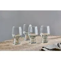 Visla Glass Set of 4 - Light Smoke