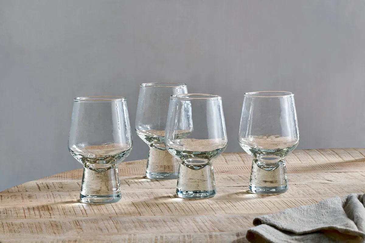 Visla Glass Set of 4 - Light Smoke image