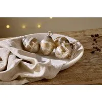 Viti Set of 4 Christmas Baubles - Gold alternate view