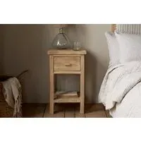 Vivan Grooved Bedside Table - Natural