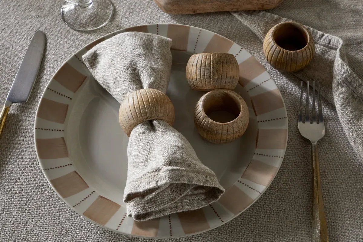 Vivan Napkin Rings Set of 4 - Natural product