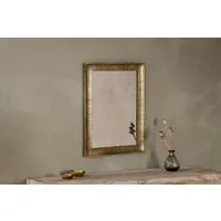 Yadur Small Rectangular Mirror - Antique Brass, Cast Aluminium alternate view
