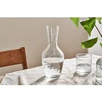 Yala Hammered Jug - Clear, Glass