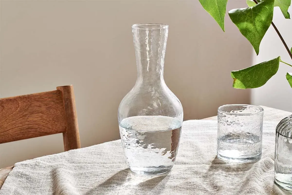 Yala Hammered Jug - Clear, Glass image