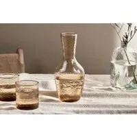 Yala Hammered Jug - Dusty Terracotta, Glass