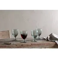 Yala Hammered Wine Glass Set Of 4 - Sage Green