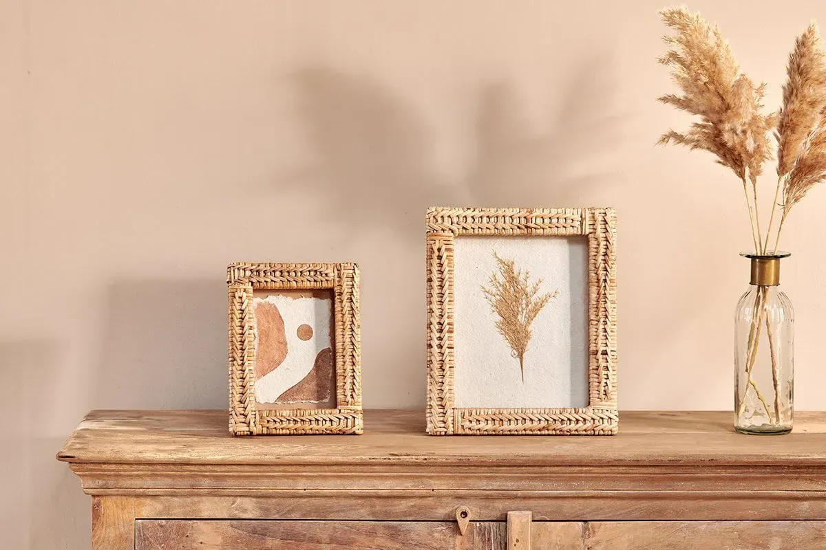 Yanis 5x7 Photo Frame - Natural, Rattan image