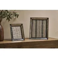 Yash Antique Glass & Iron Photo Frame - Antique Black alternate view