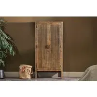 Yasha Reeded Cabinet - Natural, Mango Wood