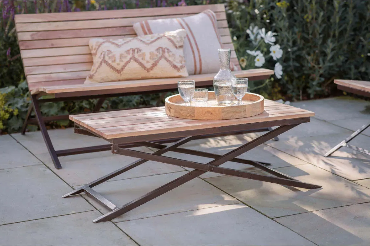 Yatin Outdoor Coffee Table - Natural, Acacia Wood product