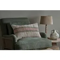 Zairya Cushion Cover - Natural/Rust, Jute & Cotton