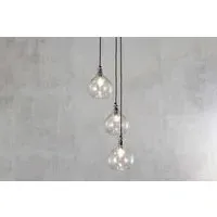 Ziva Recycled Glass Cluster Pendant Light - Clear