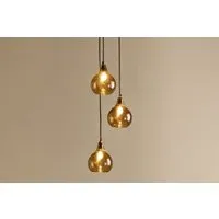 Ziva Recycled Glass Cluster Pendant Light - Tonal Red