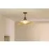Zowie Large Recycled Glass Ceiling Light - Antique Brass