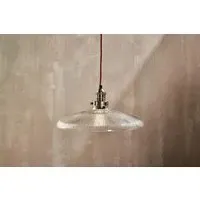 Zowie Large Recycled Glass Pendant Light - Antique Brass