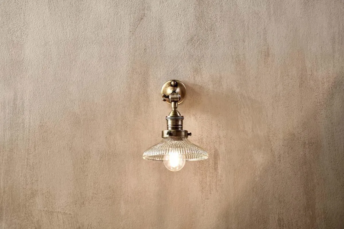 Zowie Small Recycled Glass Wall Light - Clear image