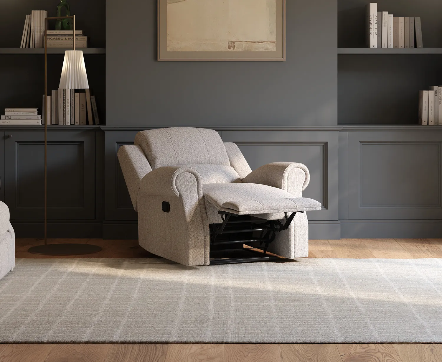 Aldbourne Reclining Armchair - Silver product