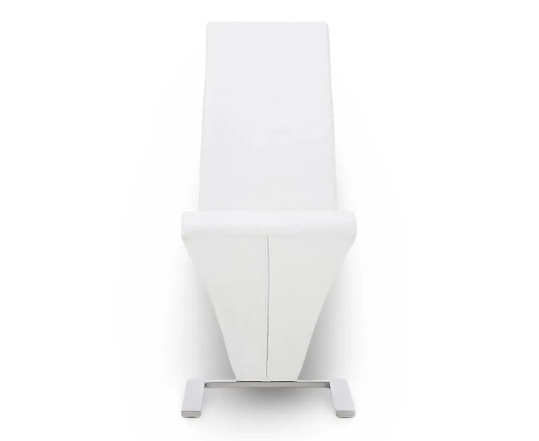 Aldo Set of 2 Dining Chairs - White, Faux Leather product