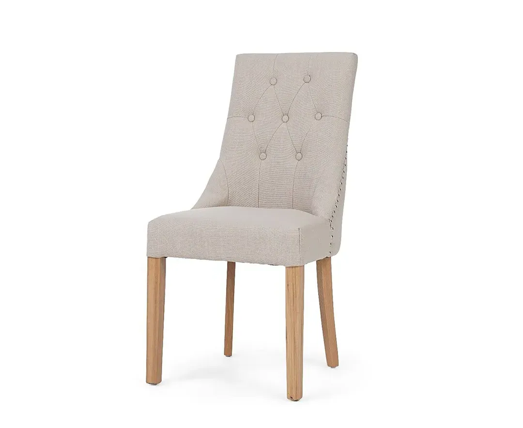 Beatrix Set of 2 Dining Chairs - Natural, Fabric product