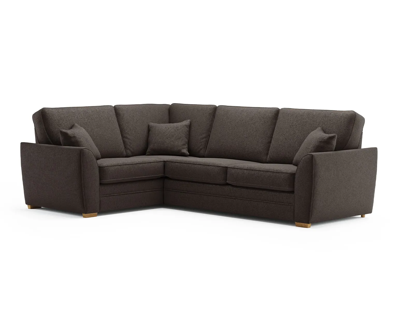 Bella Large Right Hand Facing Corner Sofa - Chocolate product