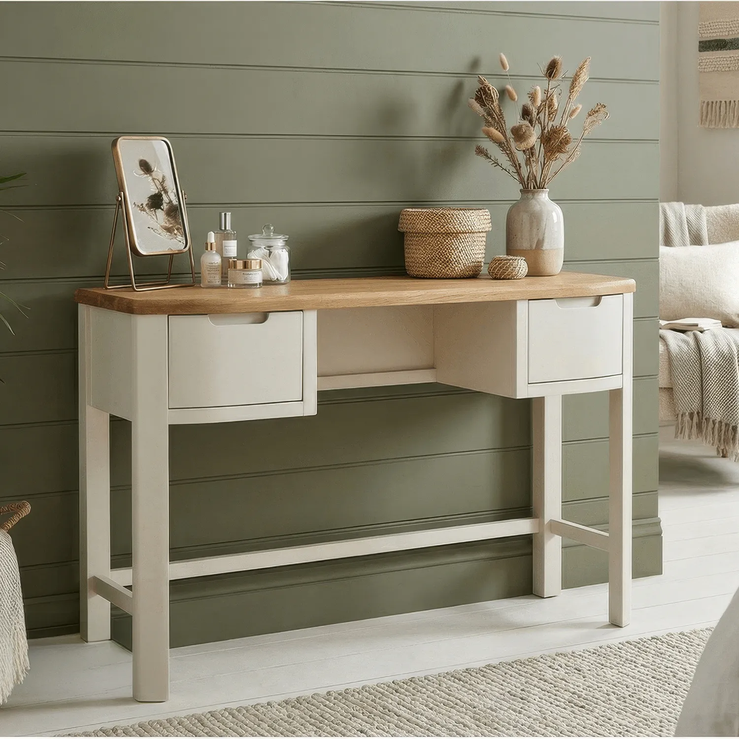 Bradwell Dressing Table - White, Oak product