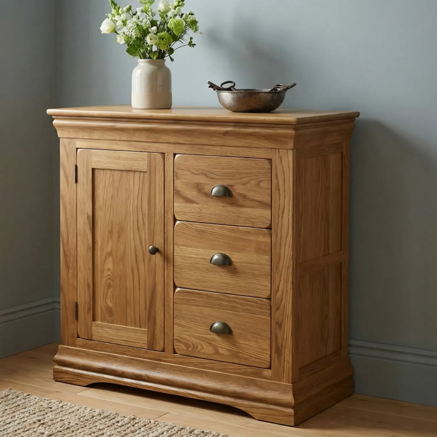 Burford Hallway Sideboard - Rustic, Solid Oak product