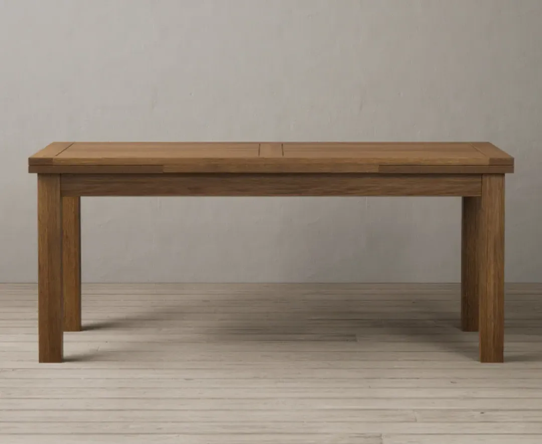 Buxton Extendable Dining Table - Rustic Oak, Solid Oak product