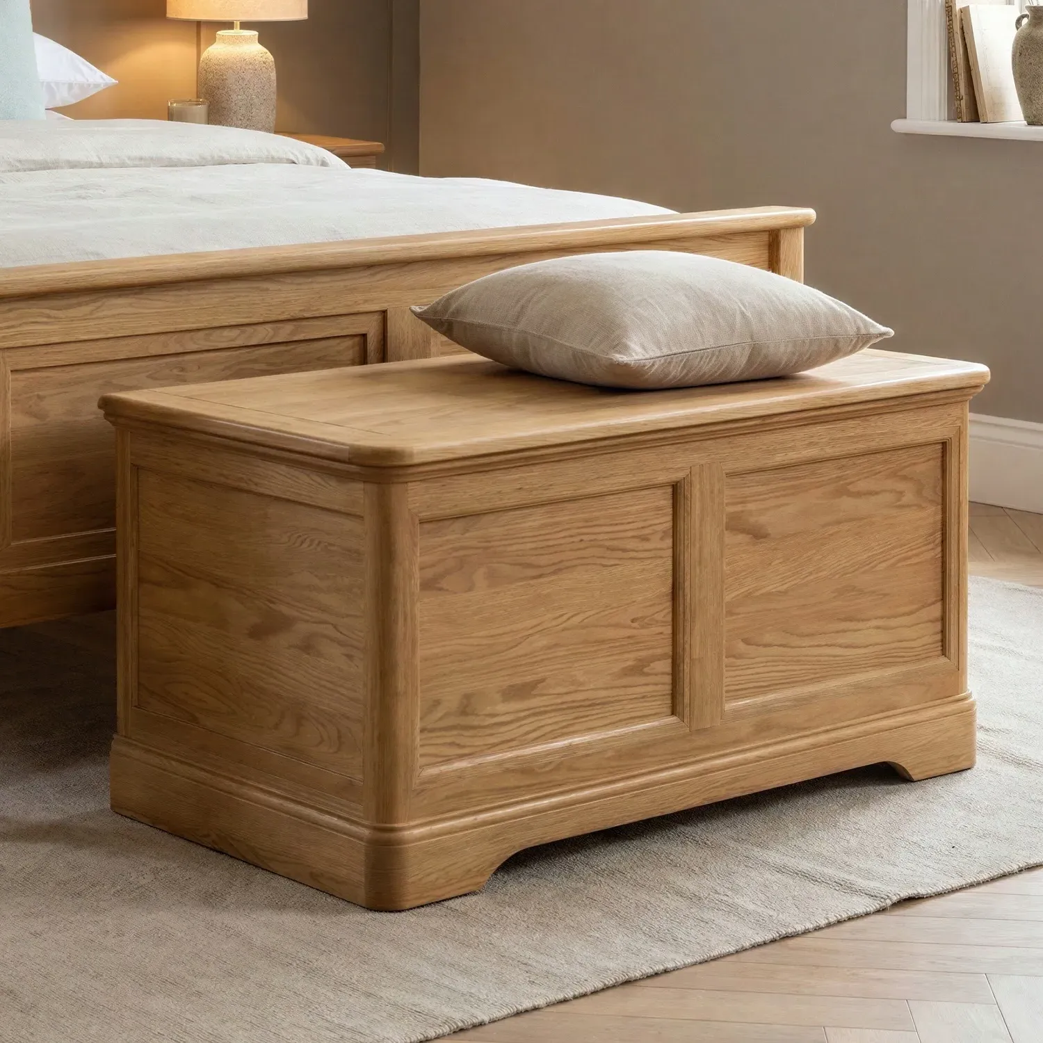 Cambridge Blanket Box - Oak, Solid Oak product