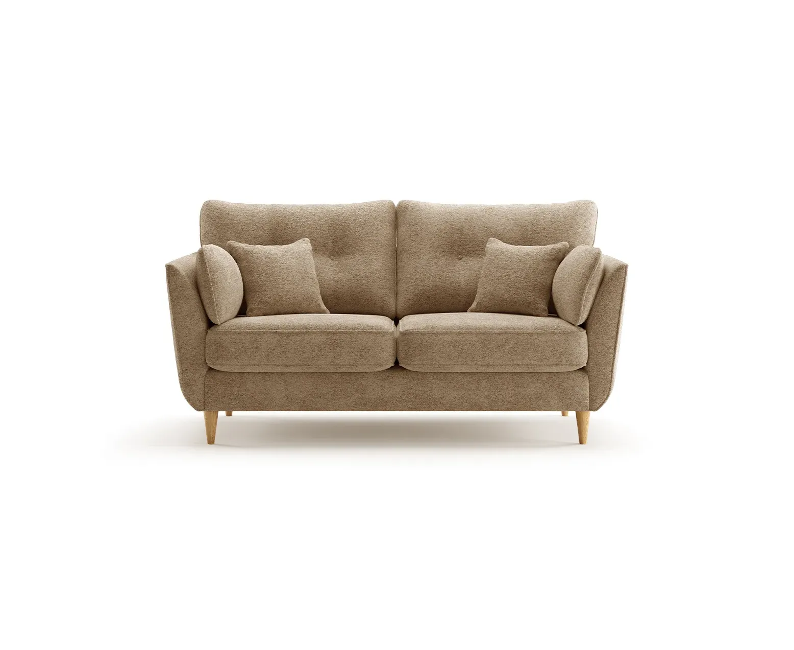 Capri 2-Seater Sofa - Caramel, Boucle Fabric product