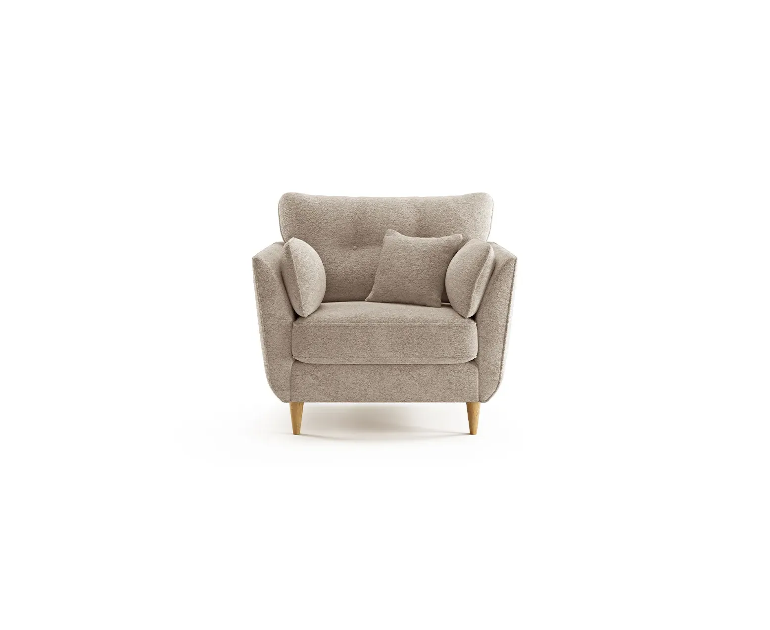 Capri Armchair - Latte, Boucle Fabric product