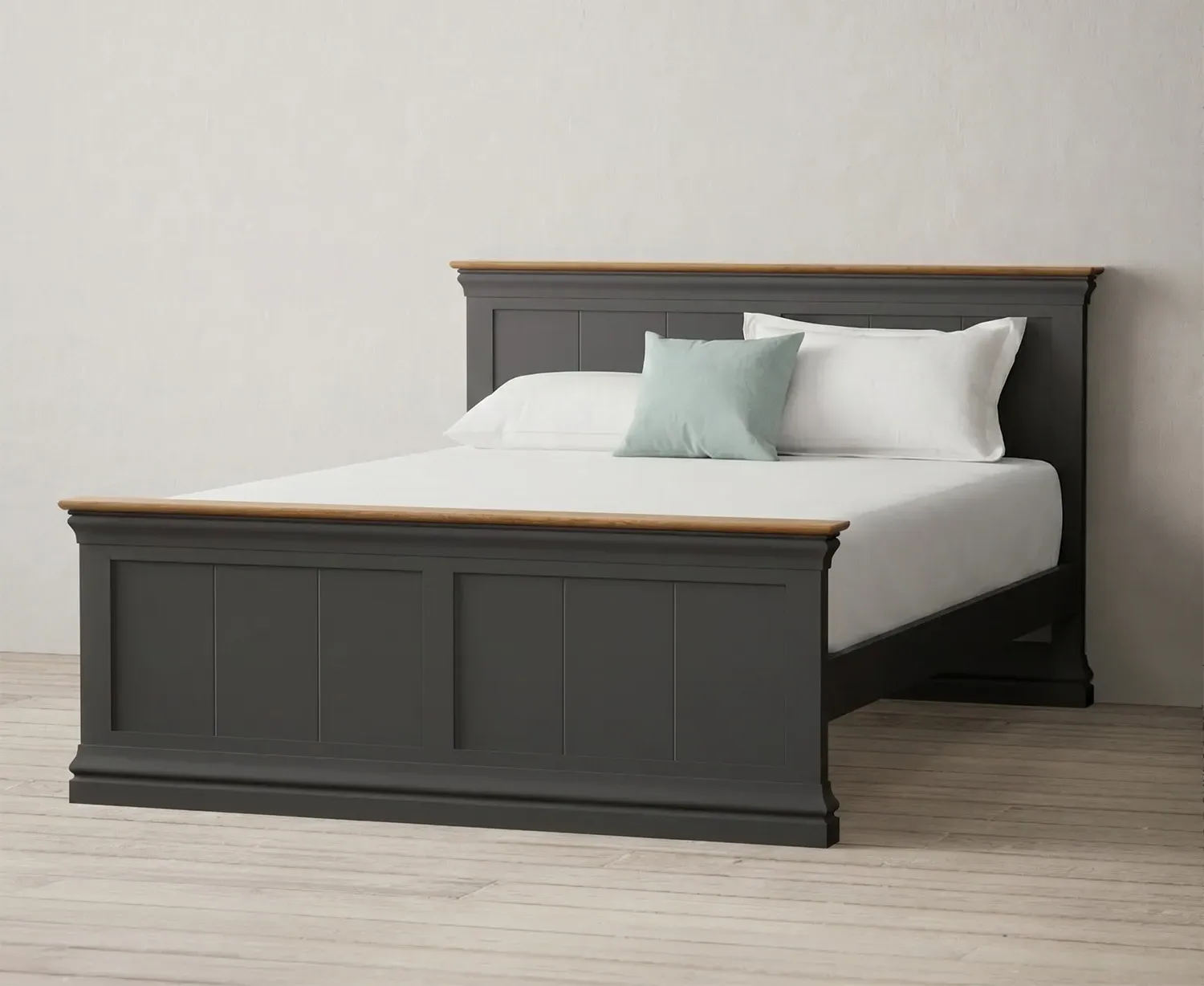 Charwood King Size Bed Frame - Charcoal, Oak product