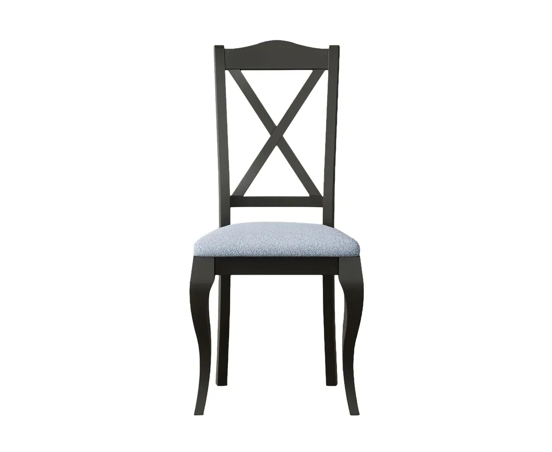 Chateau Noir Set of 2 Dining Chairs - Black, Solid Hardwood product