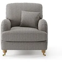 Chilworth Cove Armchair - Navy Stripe, Fabric alternate view