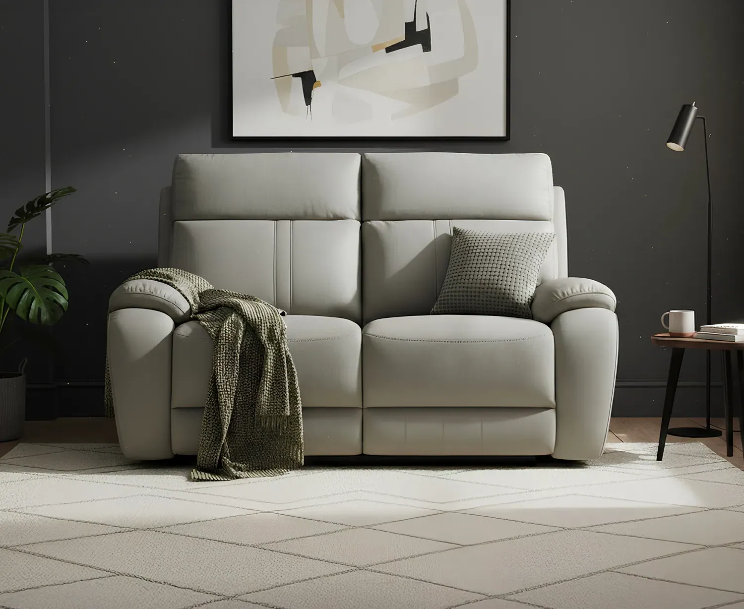 Cooper 2-Seater Reclining Sofa - Taupe, Fabric product
