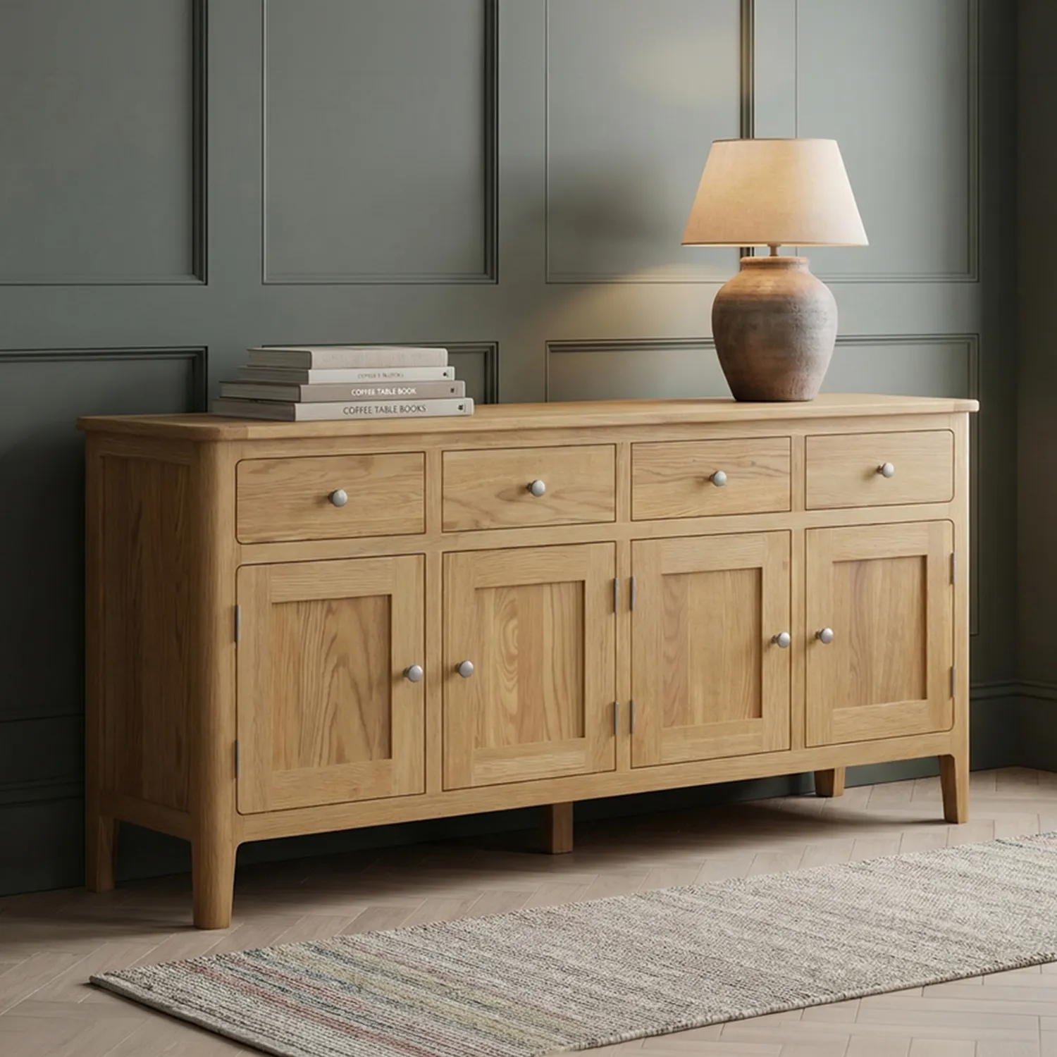 Extra Large Loxton Sideboard with Wide Storage - Oak product