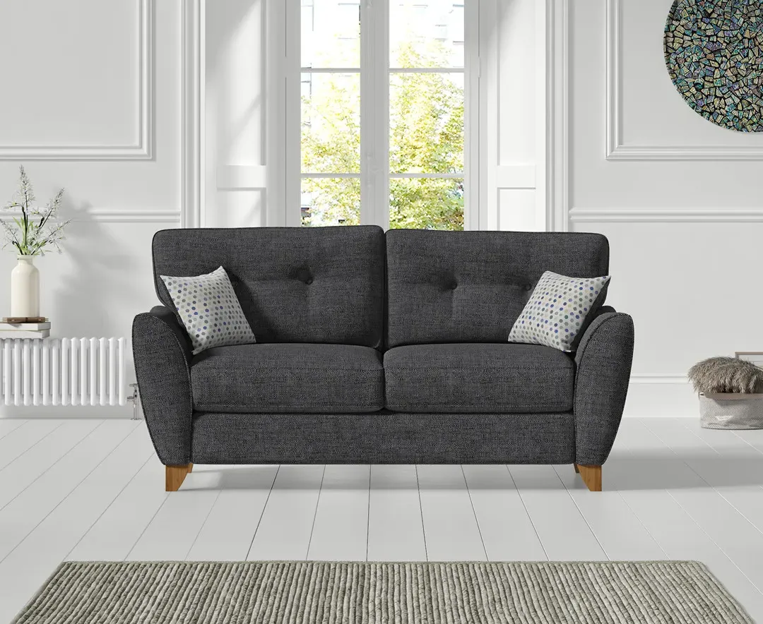Florin 2-Seater Sofa - Charcoal Grey, Fabric product