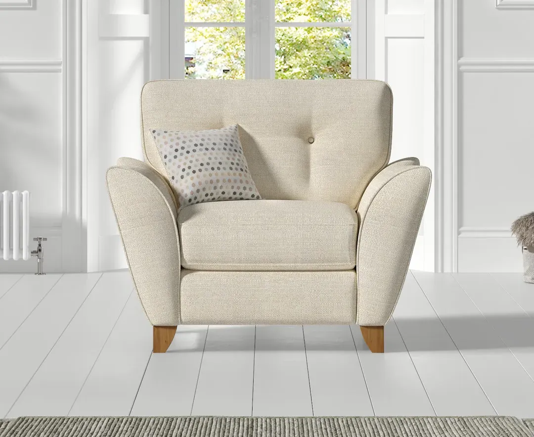 Florin Armchair - Cream, Fabric product