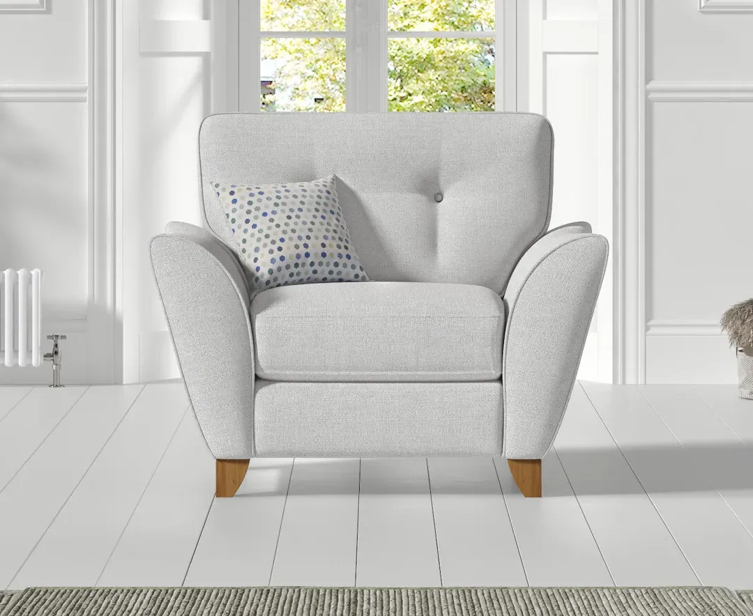 Florin Armchair - Light Grey, Fabric product