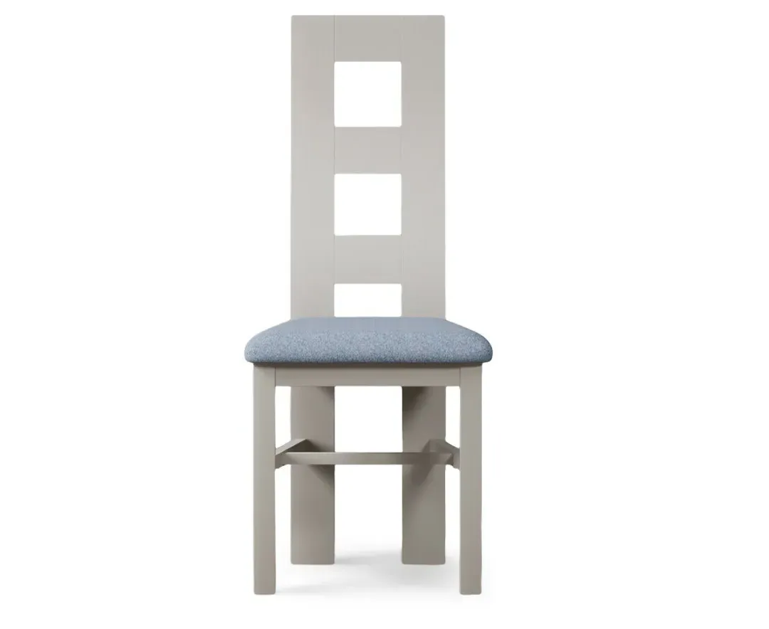 Flow Back Set of 2 Dining Chairs - Blue, Solid Wood product