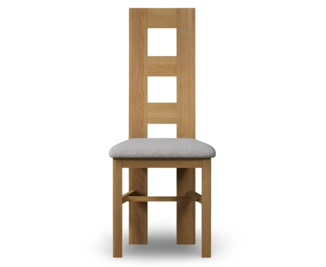 Flow Back Set of 2 Dining Chairs - Light Grey, Fabric product